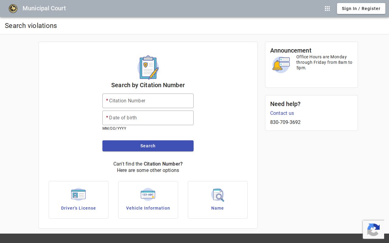 Lytle court records citation search field inventory